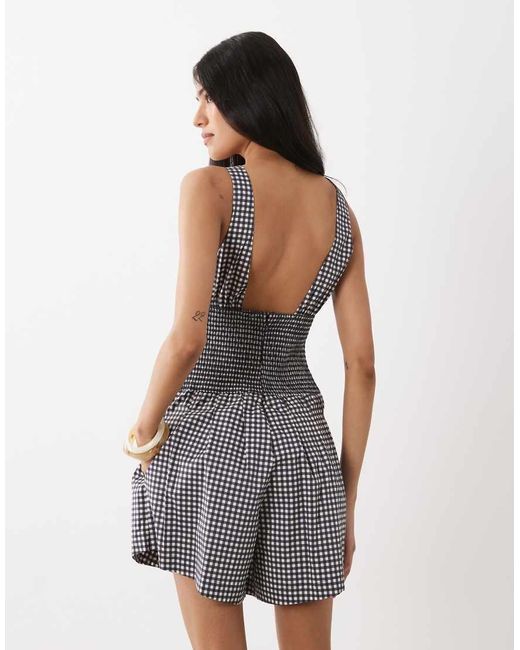 WeWoreWhat Blue Corset Romper