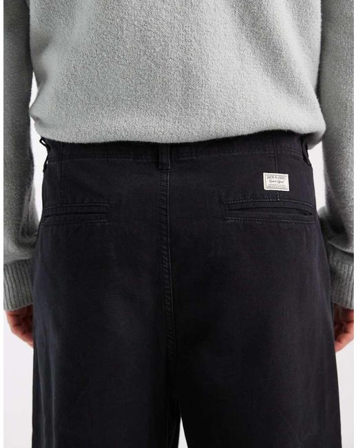 Jack & Jones White Barrel Fit Chino Trousers for men