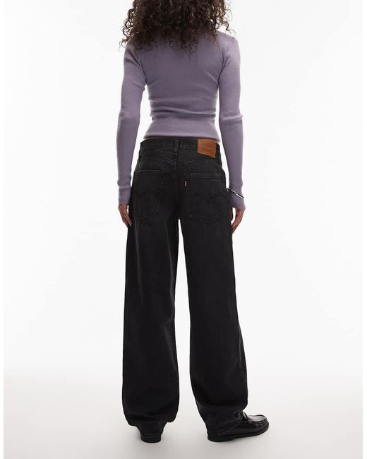 Levi's Black baggy Dad Jeans