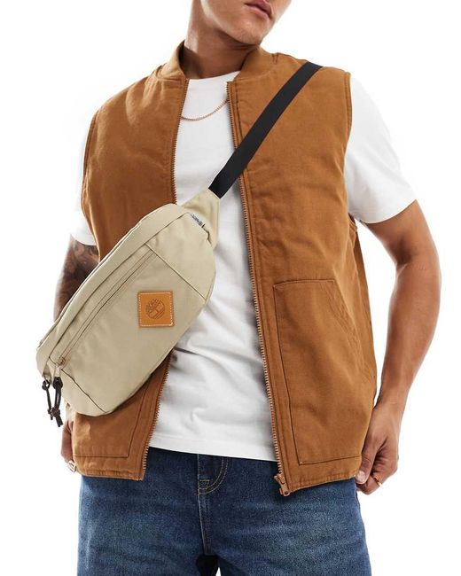 Timberland Brown Small Logo Bum Bag for men