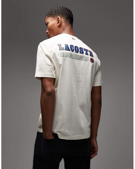 Lacoste Gray Back Print Logo T-shirt for men