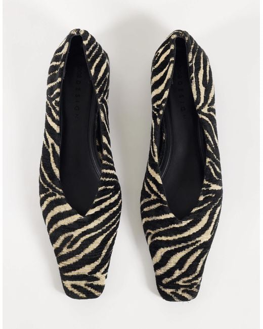 ASOS White Lemonade Chisel Toe Ballet Flats