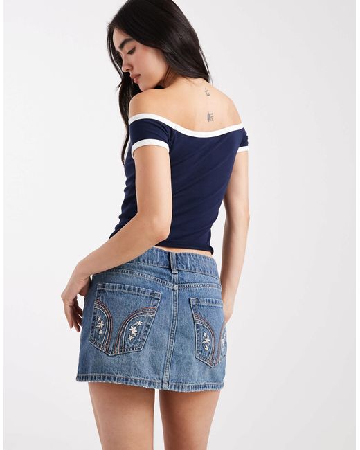 Hollister Blue – mini-jeansrock