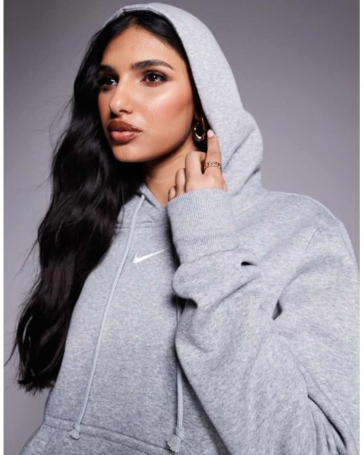 Nike Gray Phoenix Fleece Hoodie
