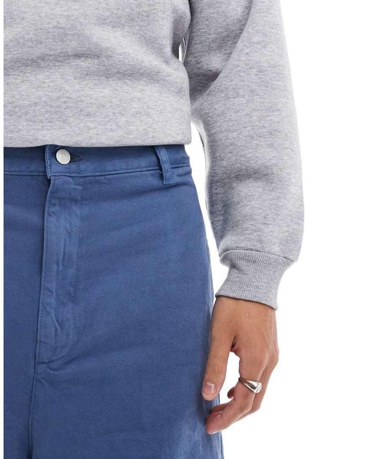 ASOS Blue Barrel Trousers for men