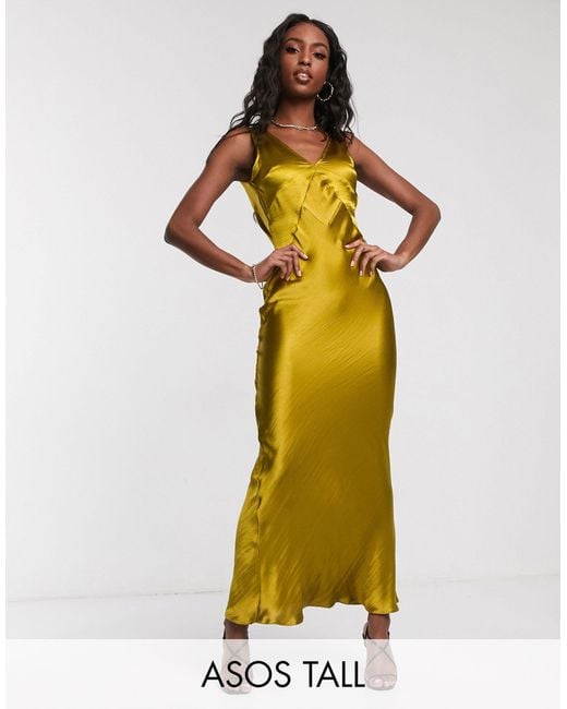 Asos green silk dress new arrivals