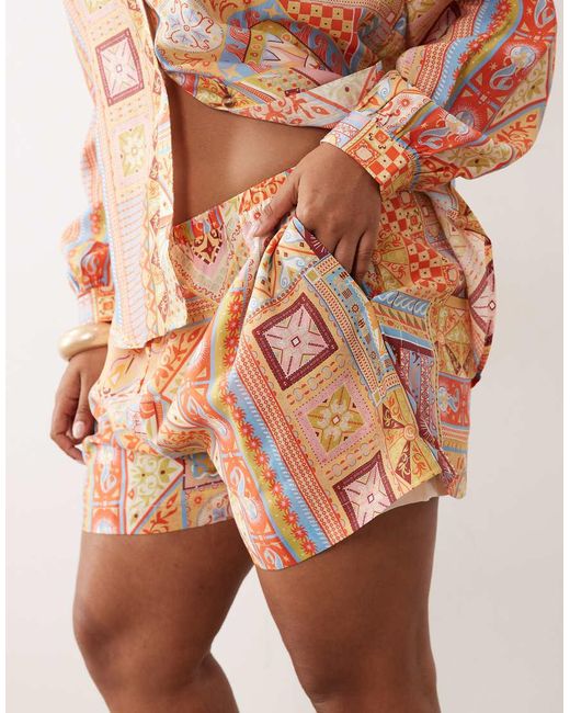 Never Fully Dressed Multicolor Satin Shorts