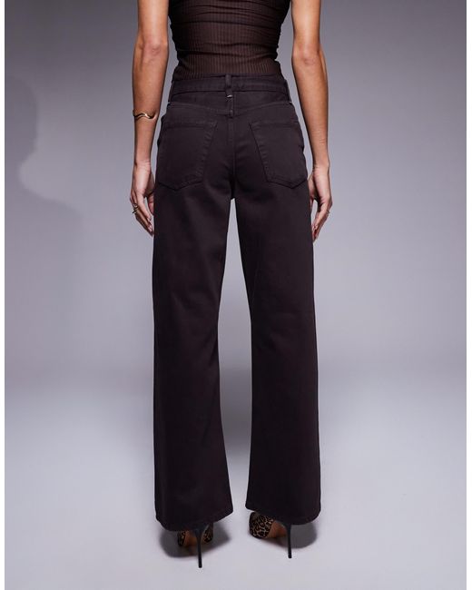 River Island Blue Relaxed Straight Leg Jean