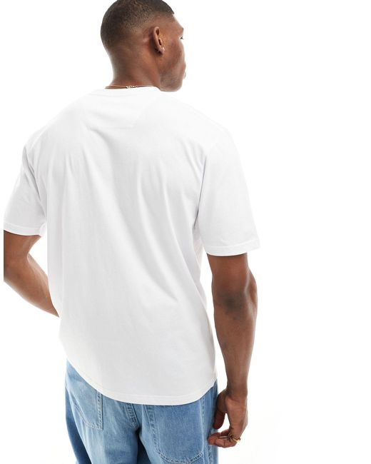T-shirt bianca con grafica stampata effetto liquido di Marshall Artist in Blue da Uomo