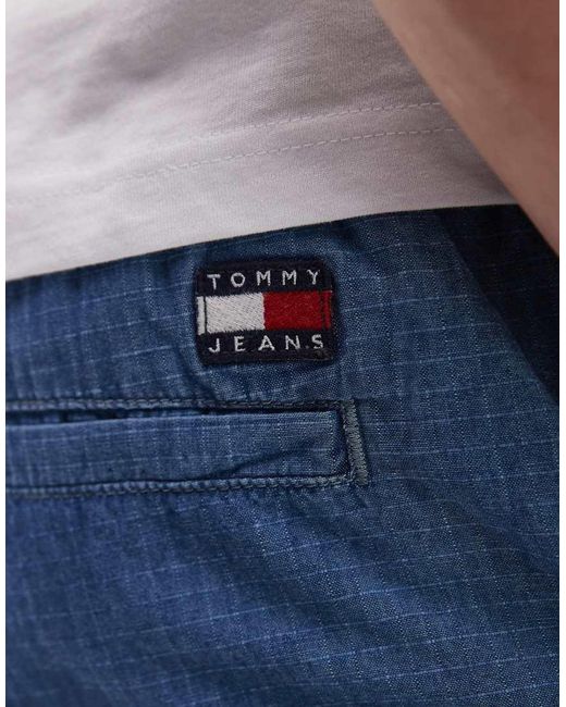 Tommy Hilfiger Blue Ripstop Beach Shorts for men