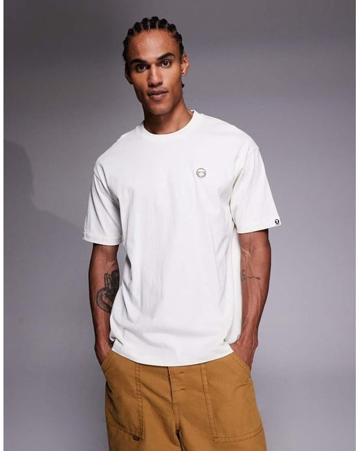 Aape By A Bathing Ape White Aape By A Bathing Ape Aape Now T-shirt for men