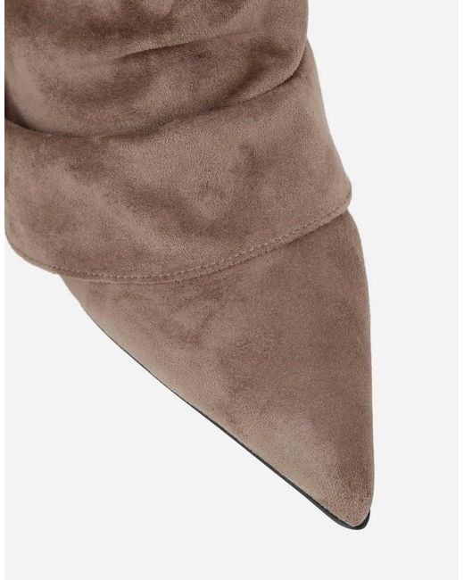 SIMMI Natural Dixee Ruched Foldover Pixie Boots