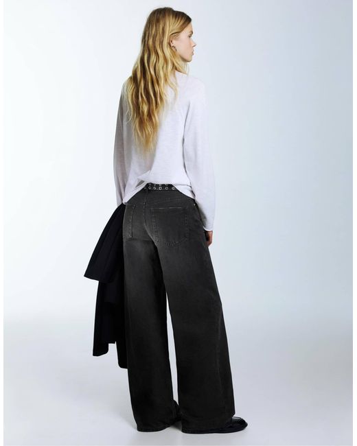 Jean ample Pull&Bear en coloris Black