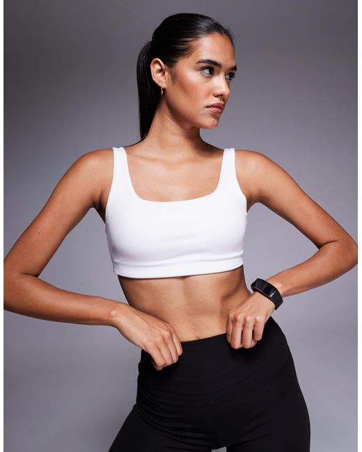 4505 Gray Medium Support Running Bra With Removable Padding
