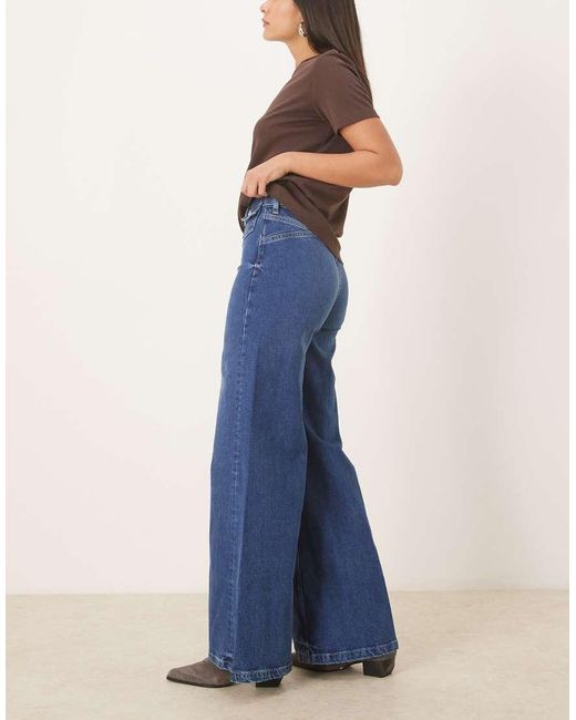 Free People Blue Kellee High Rise Palazzo
