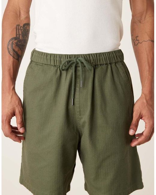 Farah Natural Swinton Drawstring Shorts for men