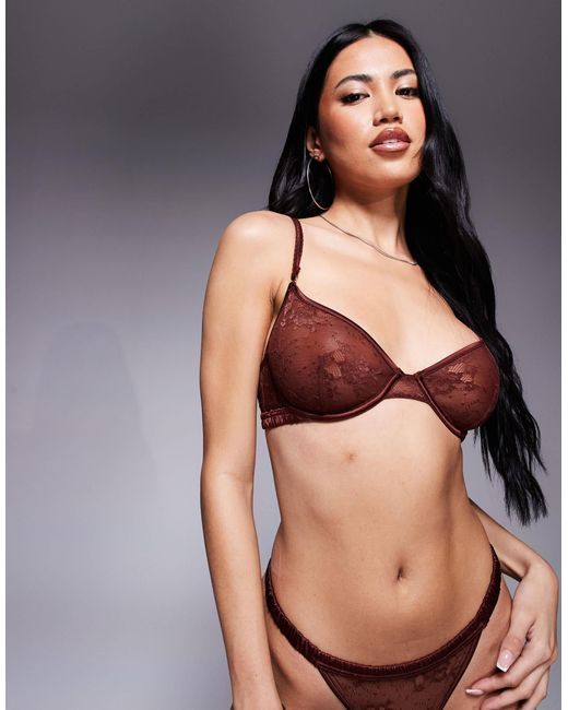 ASOS Blue – bruna – bügel-bh aus spitze