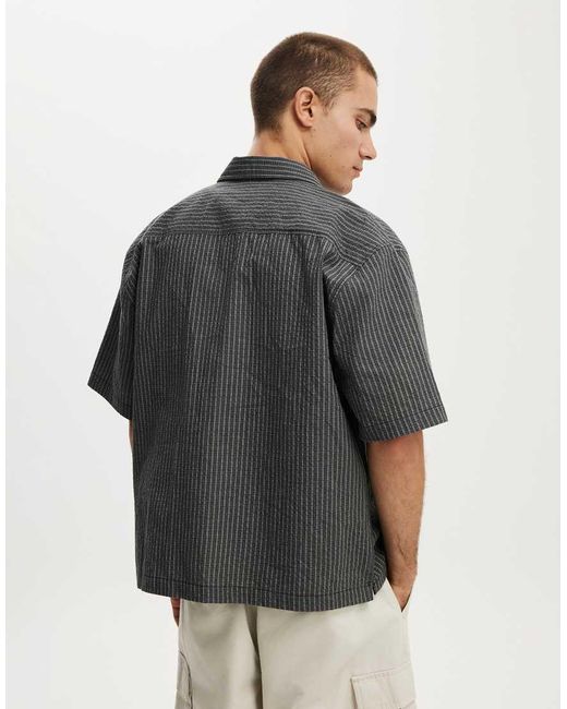 Cotton On Gray Darcy Short Sleeve Shirt for men