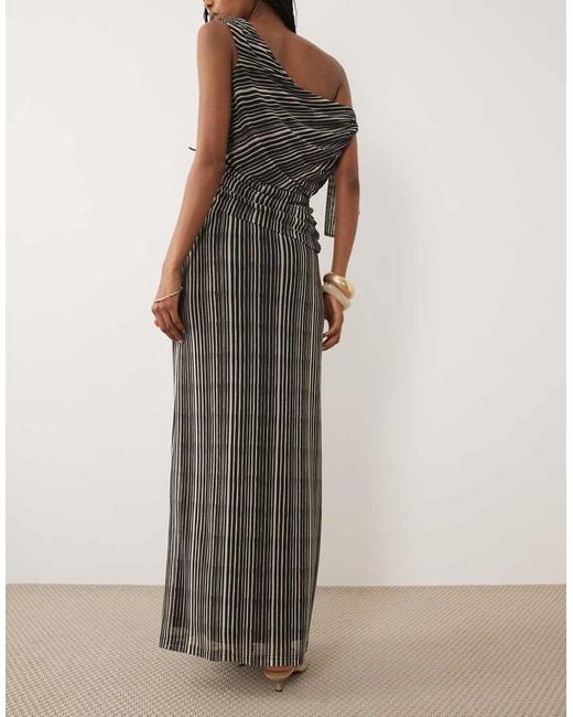 Pretty Lavish White Shea Mesh Column Maxi Skirt