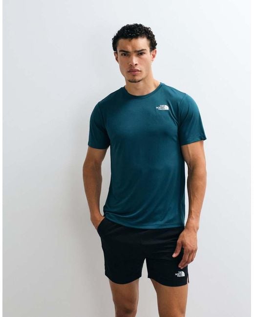 The North Face Blue Training 24/7 Logo T-Shirt for men