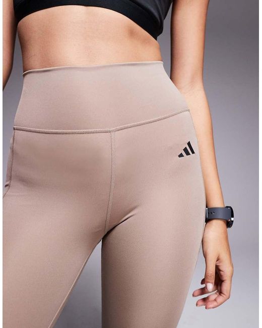 Adidas Originals Gray Adidas Training Optime Essentials Full Length leggings
