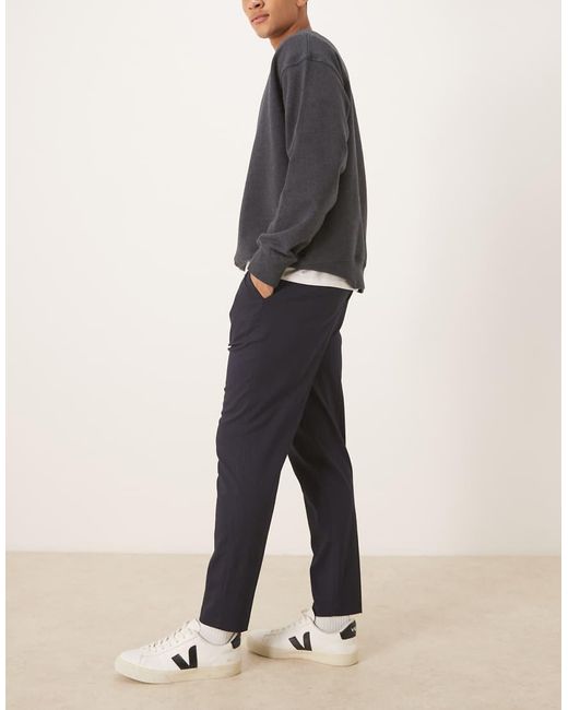 ASOS Blue Smart Tapered Pants for men
