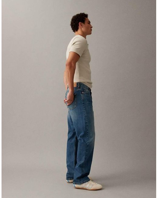 Weekday Blue Space Relaxed Fit Straight Leg Jeans for men