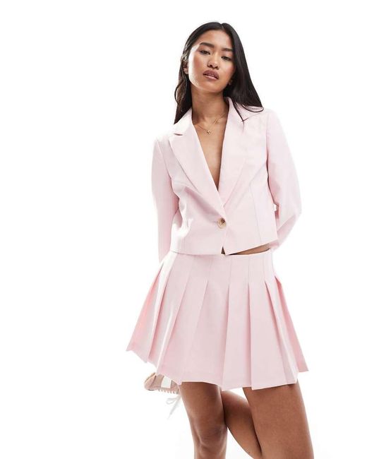 Miss Selfridge Geplooide Skort in het Pink