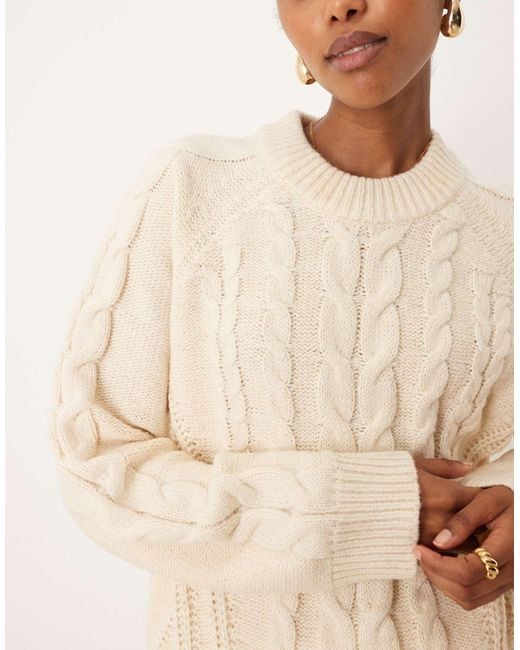 JJXX Natural Cable Knit Jumper