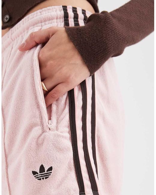 Adidas Originals White Terry Towel Firebird Shorts