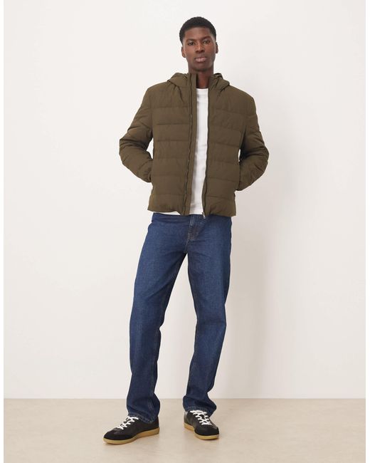 Mango – wattierte jacke in Brown für Herren