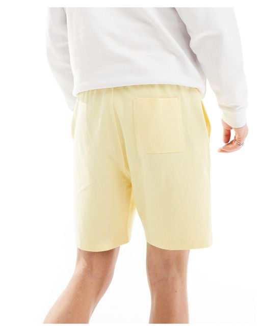 ASOS Natural Slim Pique Shorts for men