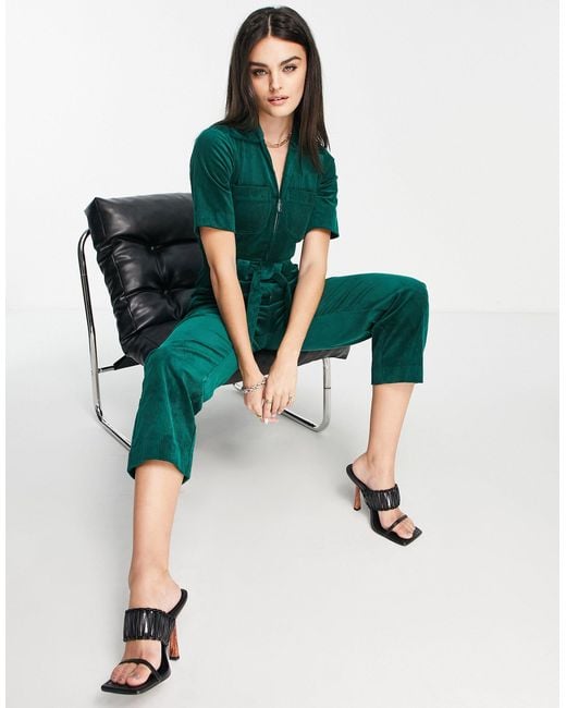 & Other Stories Green – cord-jumpsuit