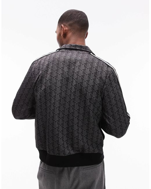 Lacoste Blue Monogram Co-ord Track Jacket for men