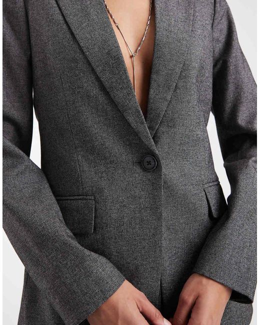 Vero Moda Getailleerde Oversized Blazer in het Gray