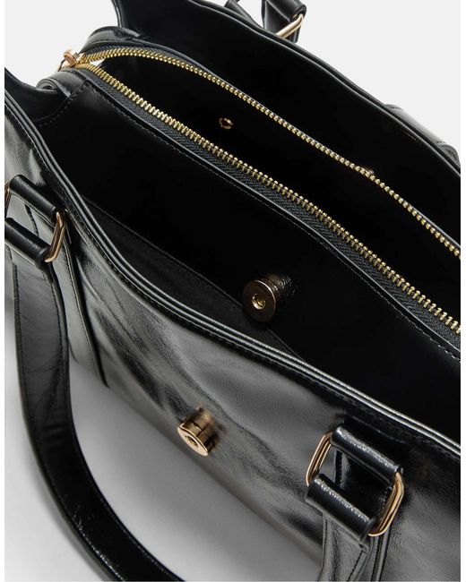 Stradivarius Black – handtasche aus kunstleder