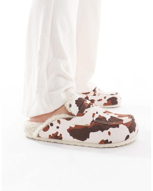 SEQWL White Soda Fur Lined Mules