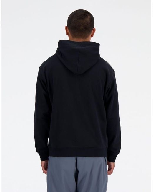 New Balance Blue Athletics French Terry Hoodie for men