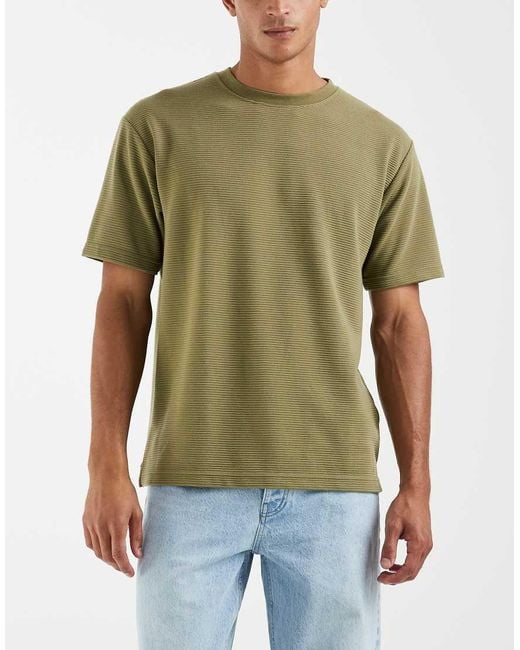 ASOS Green Heavyweight Relaxed T-shirt for men