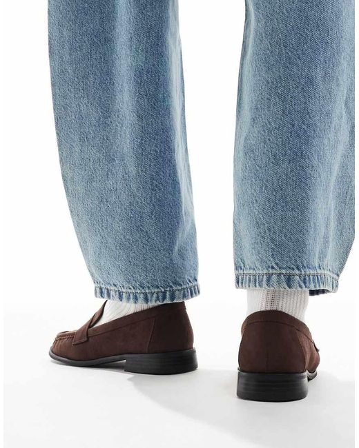 London Rebel Blue Sadie Ruched Detail Loafers