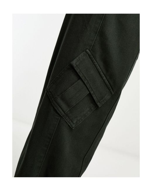 Jeans cargo y2k kaki di Reclaimed (vintage) in Black