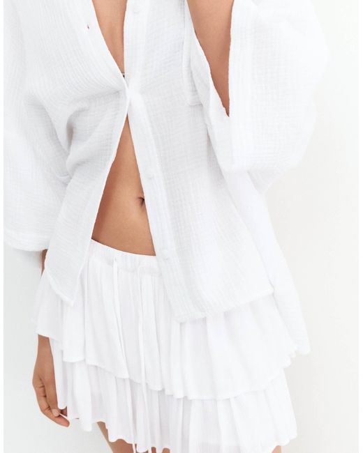 Pull&Bear White – skort
