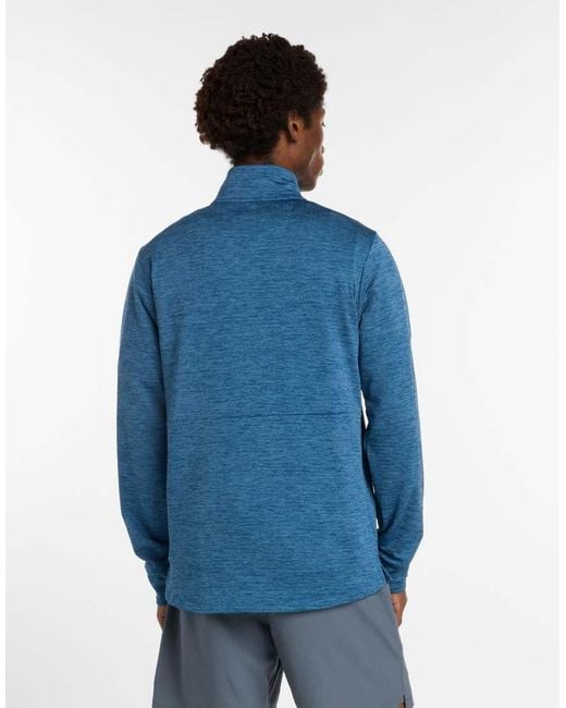 New Balance Blue Athletics Heat Grid 1/2 Zip for men