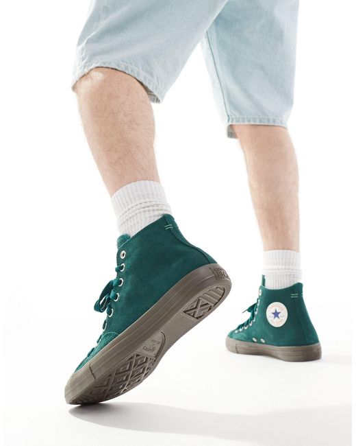 Chuck taylor all star hi - sneakers alte scuro con suola di Converse in Blue da Uomo