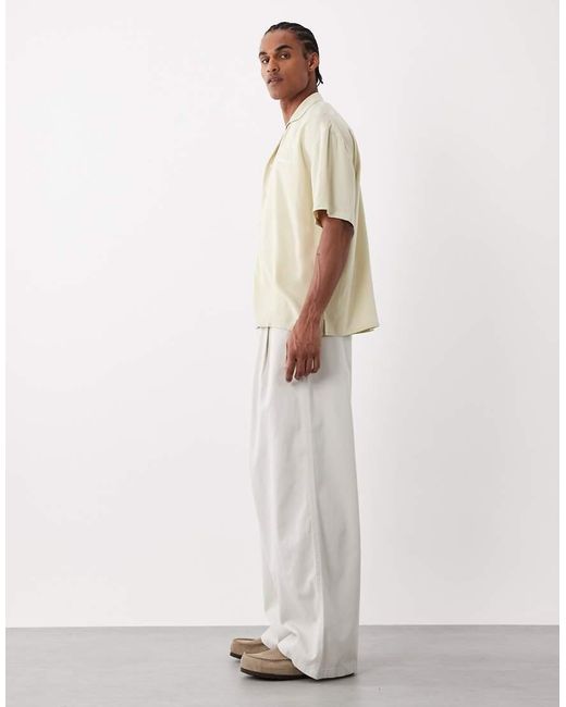 Weekday White Oversized Chino Pants for men