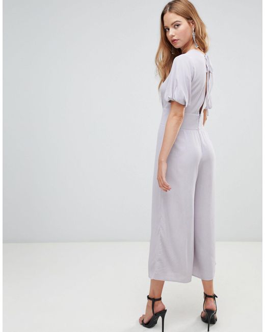 asos silver jumpsuit