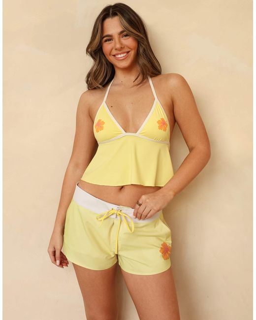 Dippin' Daisy's Women's Yellow Pearl Shorts