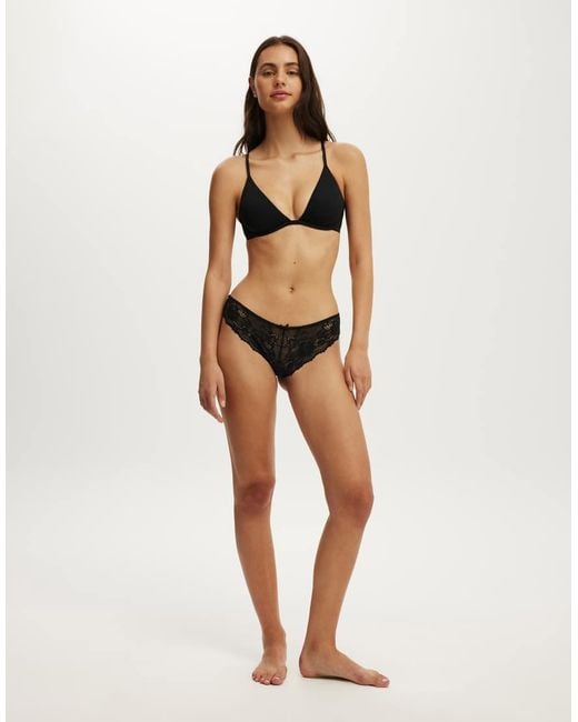 Cotton On Black Plunge Underwire Bra
