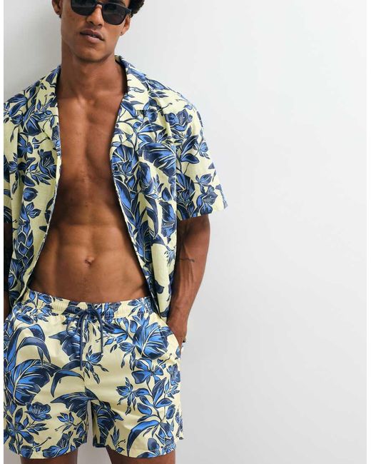 Tommy Hilfiger Blue Resort Drawstring Swim Shorts for men