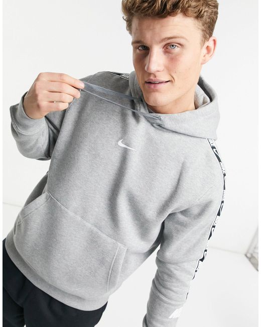 Nike Repeat Pack Taping Hoodie in Grey (Grey) for Men | Lyst Australia